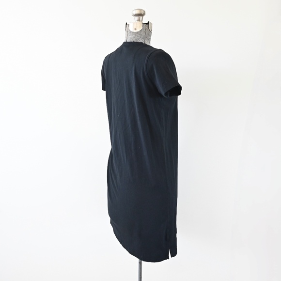 Madewell Northside Vintage V-Neck Tee Dress Black Size Small - Picture 4 of 9